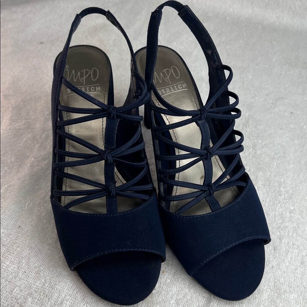Impo Women's Dark Blue Strappy Heels